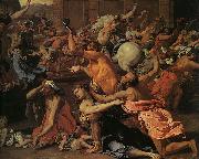 Nicolas Poussin The Rape of the Sabine Women oil painting on canvas